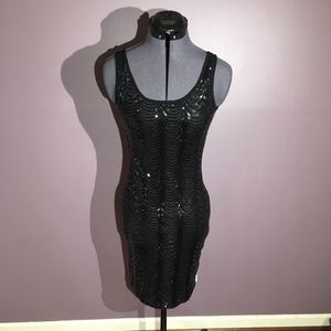 Pink Blush Maternity Sequin Bodycon Dress NWT!